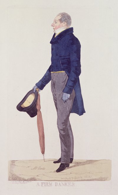 A Firm Banker, 1824 by Richard Dighton